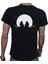 Man On The Moon T-Shirt Pamuklu Siyah Penye Basic Erkek Tişört 1