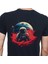 Man On The Moon T-Shirt %100 Pamuklu Siyah Penye Basic Erkek Tişört 3