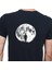 To The Moon And Back T-Shirt Pamuklu Siyah Penye Basic Erkek Tişört 3