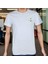 Flower T-Shirt %100 Pamuklu Beyaz Penye Basic Erkek Tişört 4