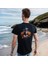 Splash Fight T-Shirt %100 Pamuklu Siyah Penye Basic Erkek Tişört 4
