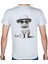 Black-White T-Shirt %100 Pamuklu Beyaz Penye Basic Erkek Tişört 1
