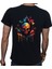 Skull T-Shirt %100 Pamuklu Siyah Penye Basic Erkek Tişört 1