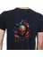 Skull T-Shirt %100 Pamuklu Siyah Penye Basic Erkek Tişört 3