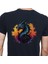 Splash Dragon T-Shirt %100 Pamuklu Siyah Penye Basic Erkek Tişört 3