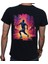 Neon Spor T-Shirt Pamuklu Siyah Penye Basic Erkek Tişört 1
