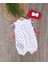 Kız Bebek %100 Pamuk Kalpli Yazlık Bandanalı Tulum Set BBK1206 2
