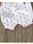 Kız Bebek %100 Pamuk Kalpli Yazlık Bandanalı Tulum Set BBK1206 5