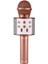 Karaoke Mikrofonlu Hoparlör - Şarjlı -Bluetooth Rose Gold (4767) 1