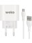 WK-21441 Pdu Qc 3.0 Amper Şarj Başlık Adaptörü + Mıcro USB Kablo (No:1) (4767) 2