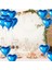 Metalize Parlak Mavi Kalp Şekilli Uçan Balon Folyo 18 Inç 45 cm 25 Adet (4767) 5