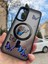 Samsung Galaxy A25 Uyumlu Mat Magsafe Özellikli Kelbek Desenli Hassas Metal Buton Kılıf 3