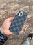 Apple iPhone 14 Pro Karbonfiber Chess Mavi Telefon Kılıfı 1