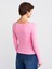 31401 Büzgülü Kayık Yaka Top-Pembe 2