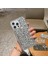 Apple iPhone 13 Pro Max Gümüş Diamond Taşlı Telefon Kılıfı 1