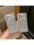 Apple iPhone 13 Pro Max Gümüş Diamond Taşlı Telefon Kılıfı 3