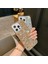 Apple iPhone 13 Pro Max Gümüş Diamond Taşlı Telefon Kılıfı 4