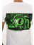 Emerald Dragon Baskılı Özel Tasarım Beyaz T-Shirt (Slim Fit) 2
