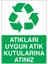 Atık Toplama Uyarı Panosu Pvc Kaplama A4 Boyutta 1