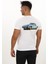 American Classic 1965 Chevrolet Corvette Özel Tasarım Baskılı Beyaz T-Shirt (Slim Fit) 1