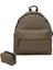 Kanvas Kumaş Camel Unisex Sırt Çantası +Cüzdan+Anahtarlık 2