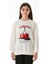 Kiraz Baskılı Bisiklet Yaka Çocuk Sweatshirt 1