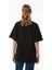 Basic Oversize Bisiklet Yaka Tişört 5