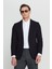 360 Her Yöne Esneyen Pamuklu Esnek Slim Fit Dar Kesim Mono Yaka Armürlü Blazer Ceket 1