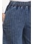 Beli Lastikli Kot Pantolon 1793A-01 Mavi 3