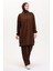 Kapüşonlu Tunik Pantolon Ikili Takım 0567-04 Kahverengi 2