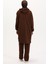Kapüşonlu Tunik Pantolon Ikili Takım 0567-04 Kahverengi 5