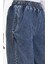 Beli Lastikli Kot Pantolon 1793L-01 Mavi 3