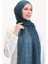 Simli Keten Şal 2072-09 Petrol Mavisi 2