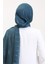 Simli Keten Şal 2072-09 Petrol Mavisi 3