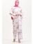 Desenli Kimono Takım 14935-01 Krem Gül Kurusu 1