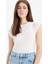 Slim Fit Dar Kesim Bisiklet Yaka Basic Düz Ribana Kısa Kollu Tişört C7334AX25SP 1