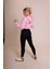 Muse Kadın Pembe Koala Baskılı Crop Sweatshirt - Oversize, Kapüşonlu, Rahat ve Şık 4
