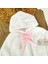 Kız Bebek %100 Pamuklu Pembe Kadife Kumaş Pelerinli Takım BBK5568 5