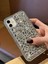Apple iPhone 11 Uyumlu Lüks Gümüş Kristal Taşlı Kılıf 4