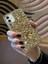 Apple iPhone 12 Uyumlu Lüks Gold Kristal Taşlı Kılıf 4
