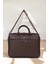 Lüx Unisex Kahverengi Laptop & Evrak Çantası 13"-14.6" Inç 5
