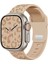 Apple Watch 11-10 42MM 6 7 8 9 10 Se Uyumlu 38-40-41MM Leopar Desenli Silikon Kordon 3