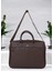 Premium Unisex Kahverengi Laptop & Evrak Çantası 13"-14.6" Inç 5