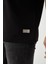 Panel Detaylı Basic Oversize Erkek T-Shirt - Siyah 2
