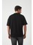 Panel Detaylı Basic Oversize Erkek T-Shirt - Siyah 3