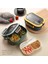 2 Katlı Taşınabilir Yemek Kabı Lunch Box Diyet Beslenme Kutusu Saklama Kabı Çatal Kaşıklı Sefer Tası 1