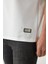 Panel Detaylı Basic Oversize Erkek T-Shirt - Ekru 2