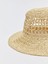 Kadın Doğal Örgü Hasır Şapka Plaj Şapkası 2