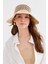Kadın Doğal Örgü Hasır Şapka Plaj Şapkası 5