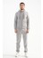 Açık Gri Erkek Eşofman Takımı Kapüşonlu Kışlık Iç Detayı Kuzu Görünümlü 1